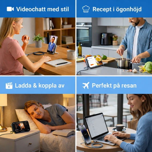 Snabbladdare 240W & Vikbar Telefonställ